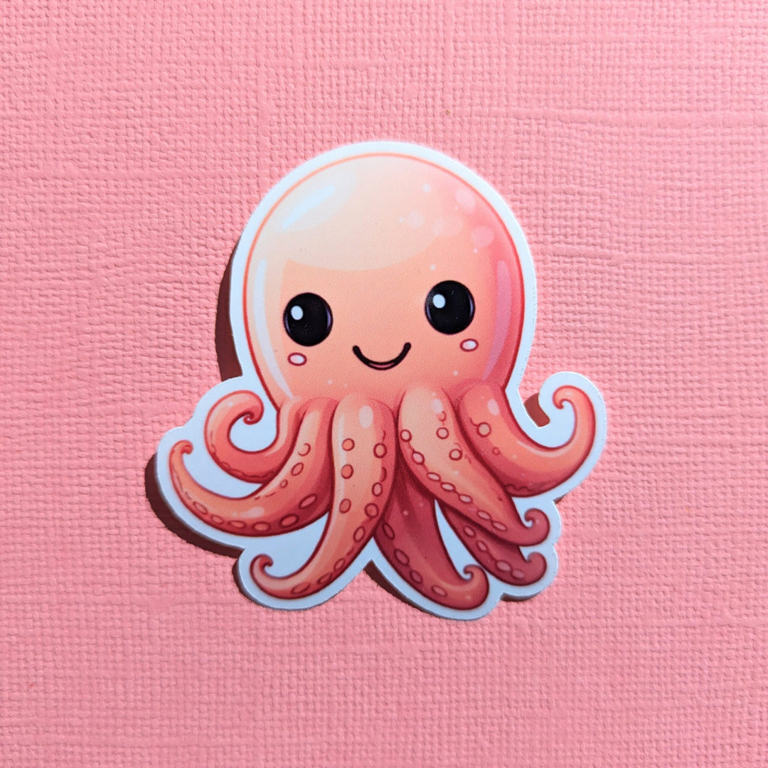 Chica the Octopus Holographic Sticker Kawaii