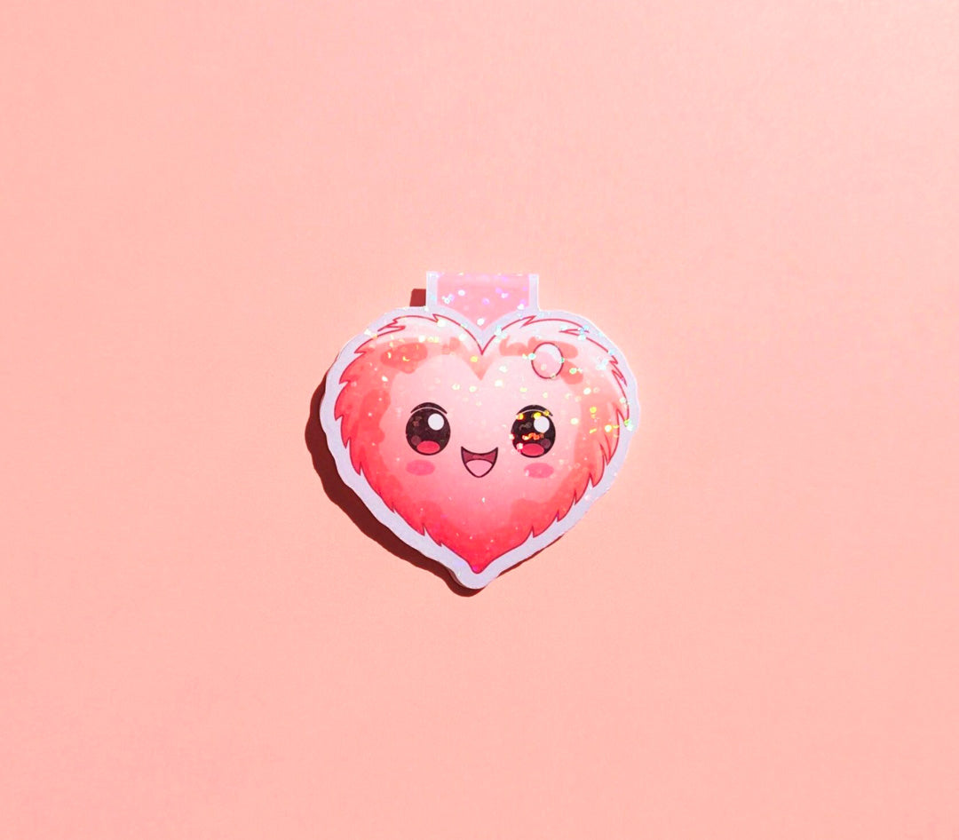 My Fuzzy Valentine Holo Magnetic Bookmark