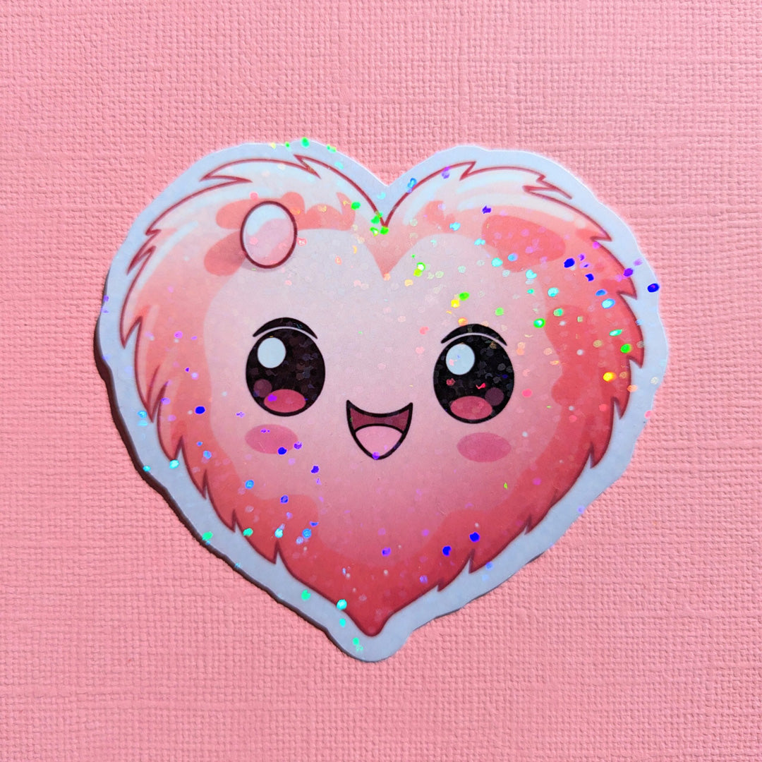 My Fuzzy Valentine Holo Sticker