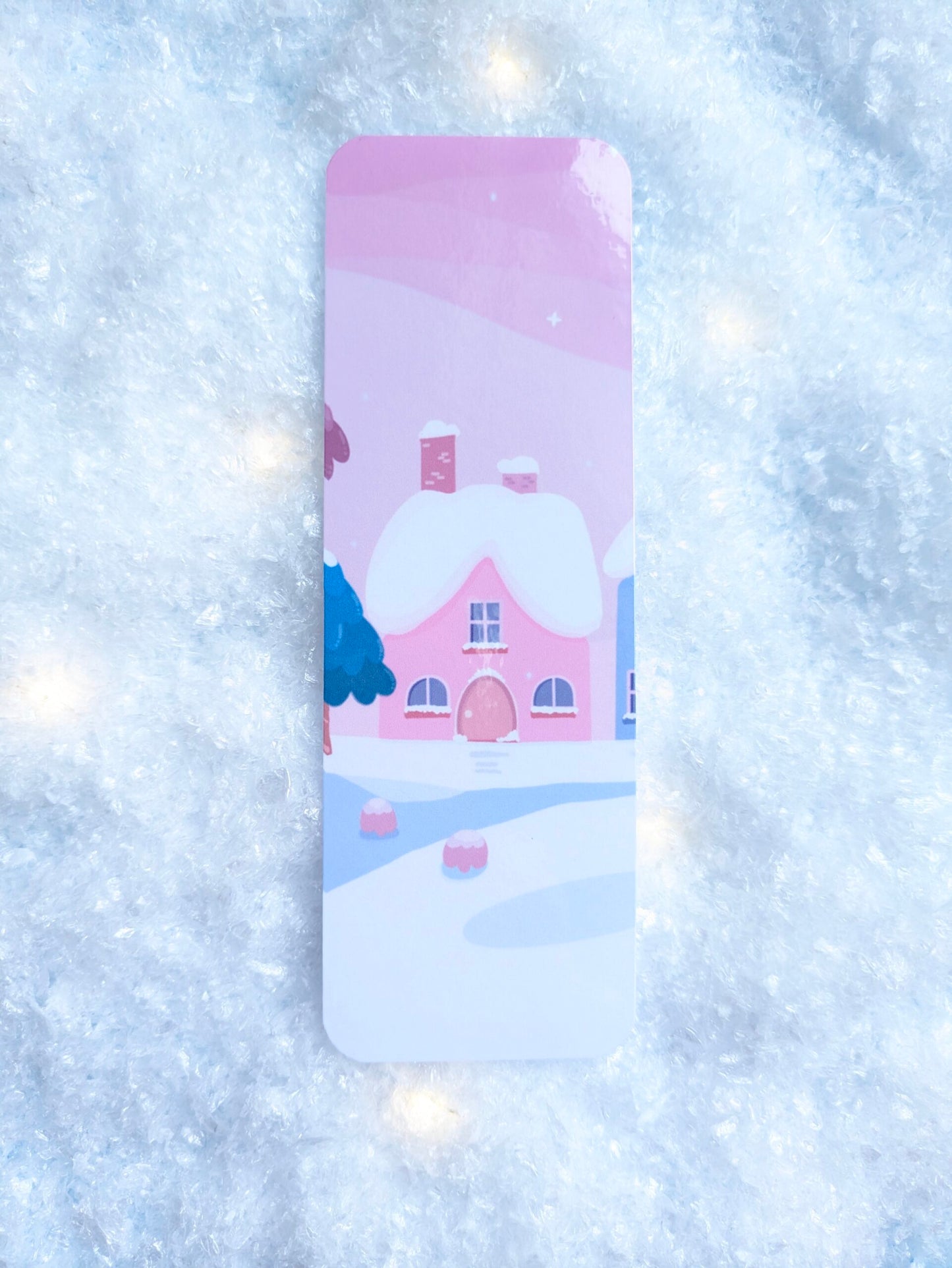 Winter Wonderland Kawaii Rose Pink House