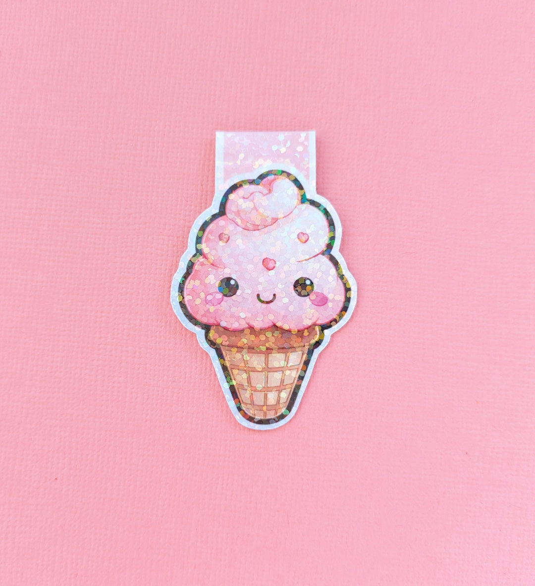 Raspberry Delight Cone HoloMagnetic Bookmark