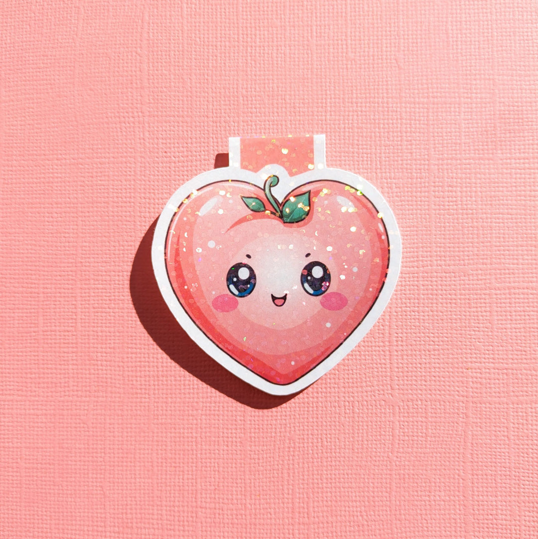 Strawberry Blush Holo Magnetic Bookmark