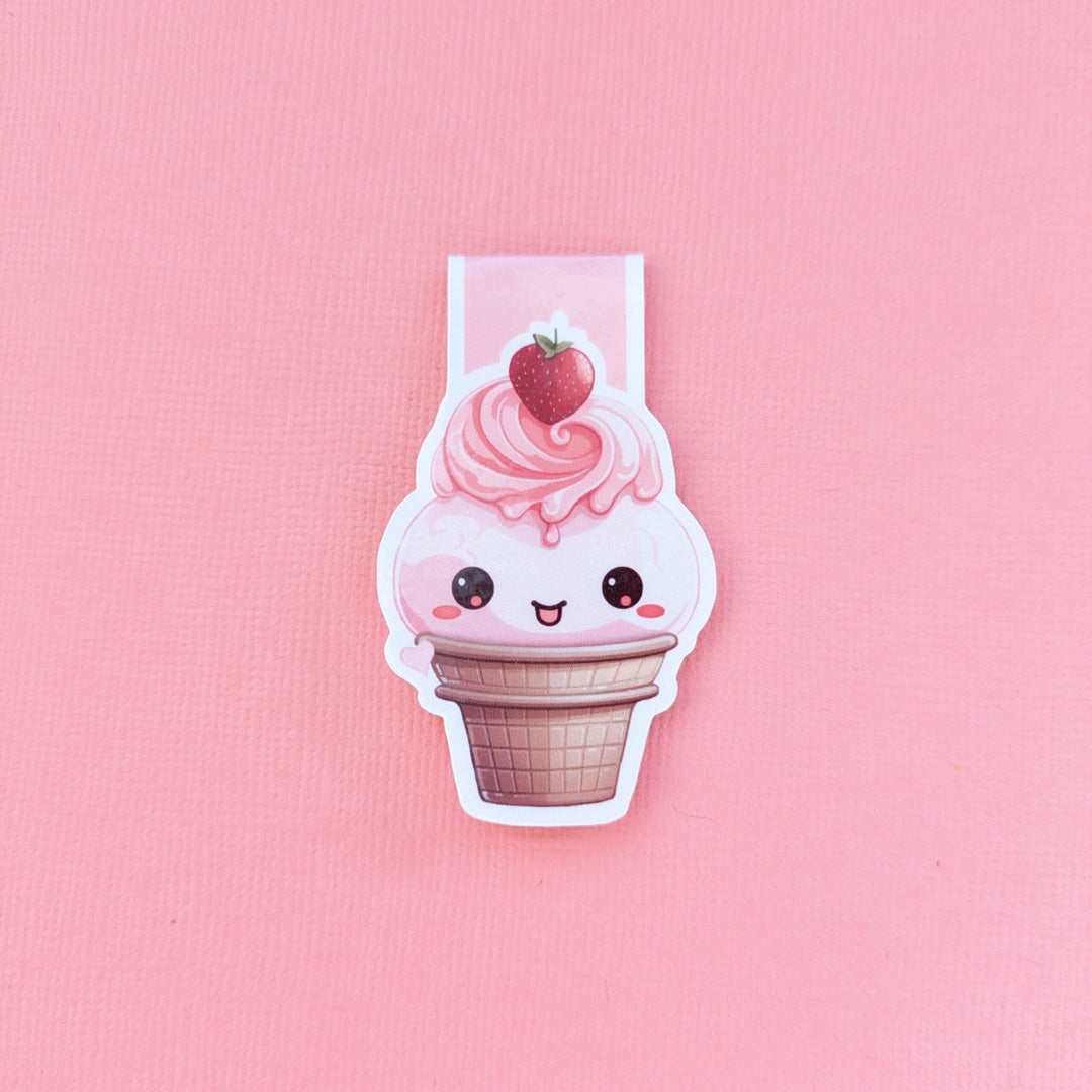 Berry Sweet Cone Gloss Magnetic Bookmark