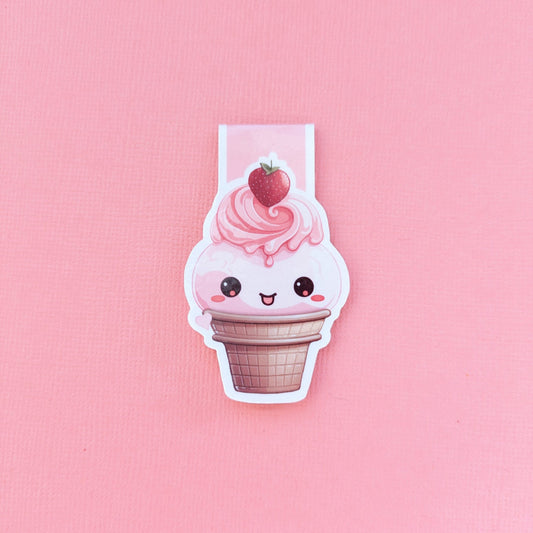 Berry Sweet Cone Gloss Magnetic Bookmark