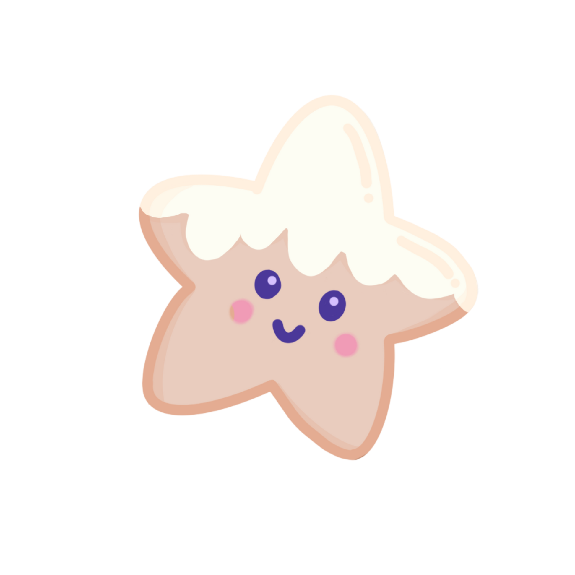 Starry Cream Gloss Sticker