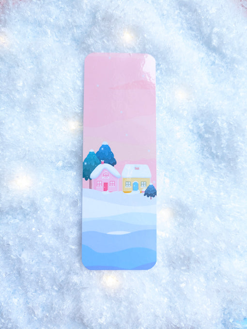 Winter Wonderland Kawaii Country Snowfall scene