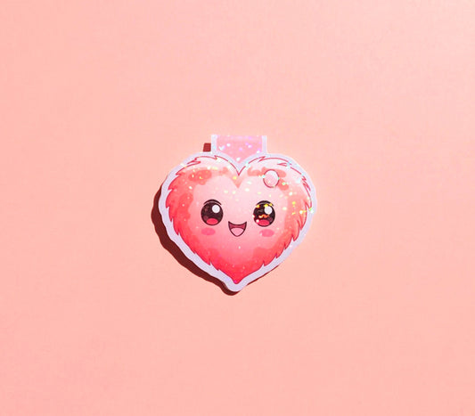 My Fuzzy Valentine Holo Magnetic Bookmark