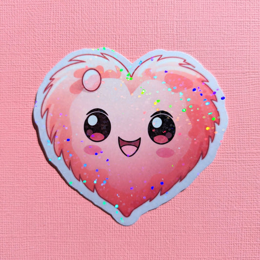 My Fuzzy Valentine Holo Sticker