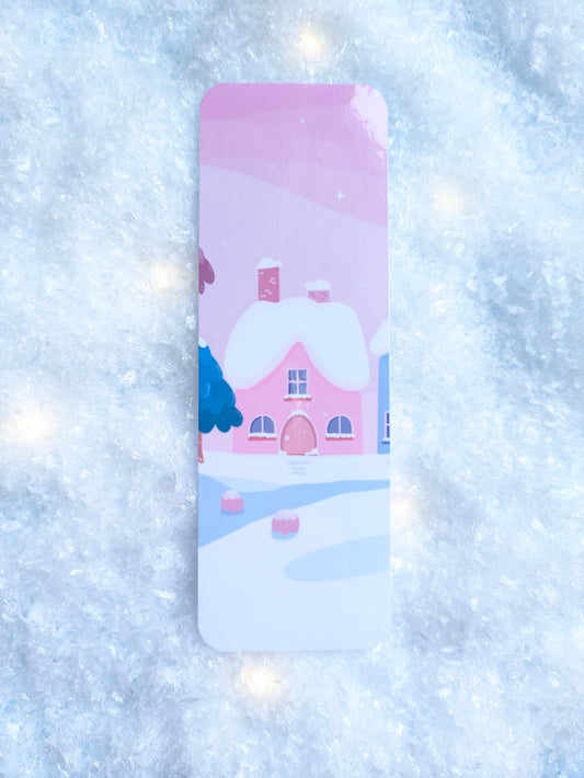 Winter Wonderland Kawaii Rose Pink House