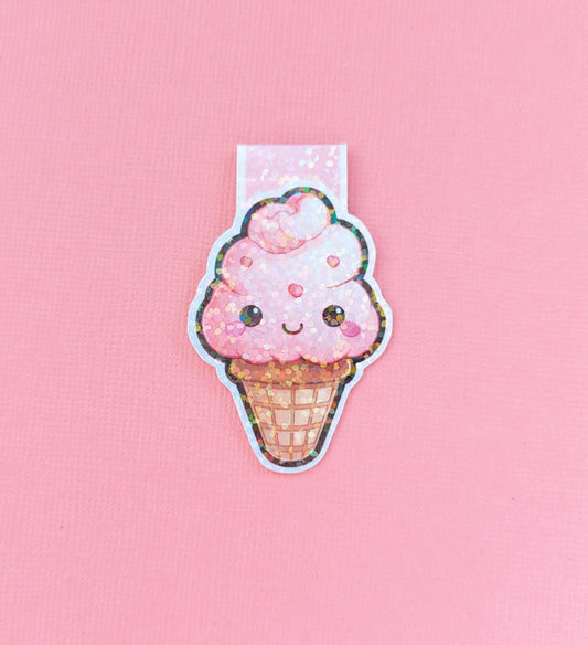 Raspberry Delight Cone HoloMagnetic Bookmark