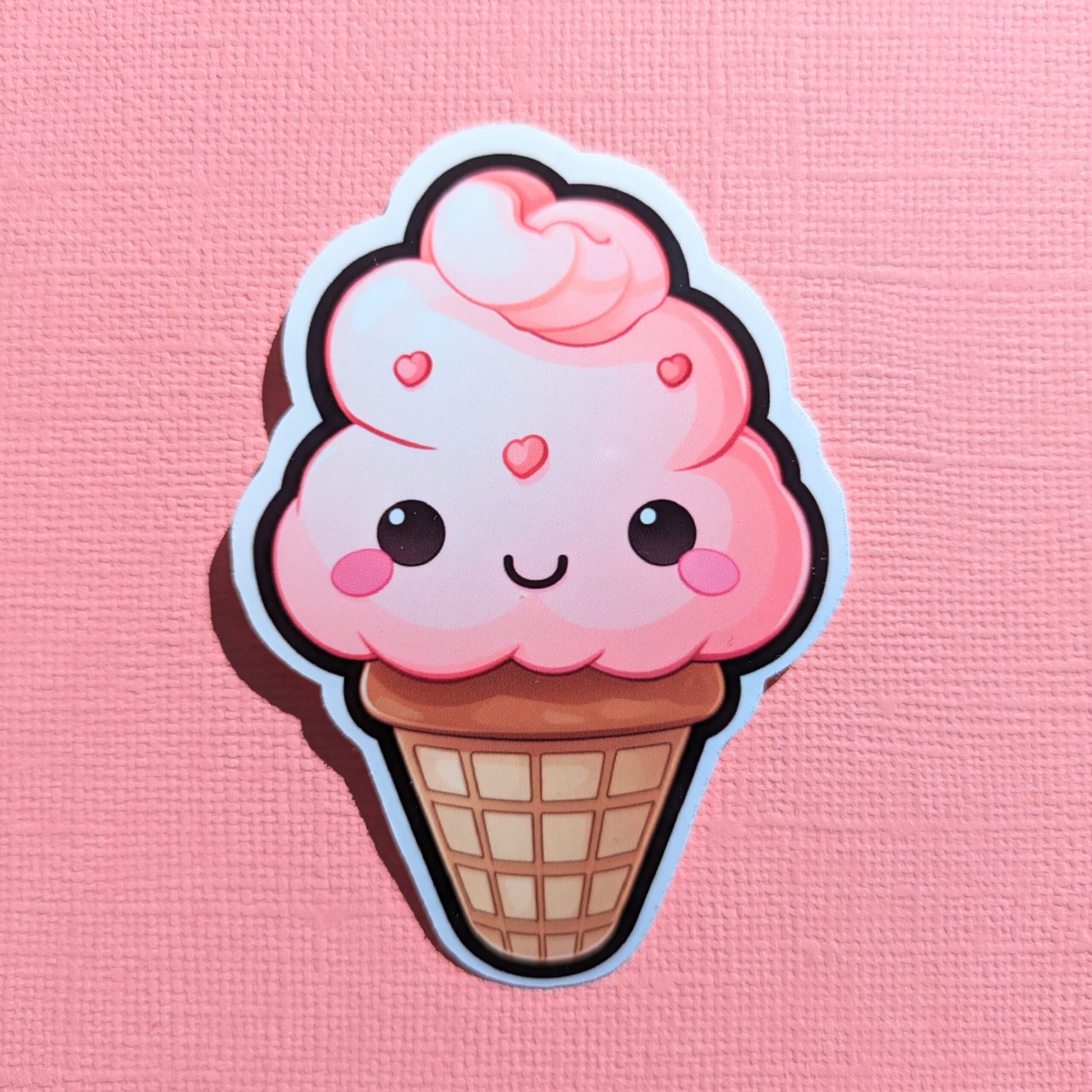 Raspberry Delight Cone Gloss Sticker