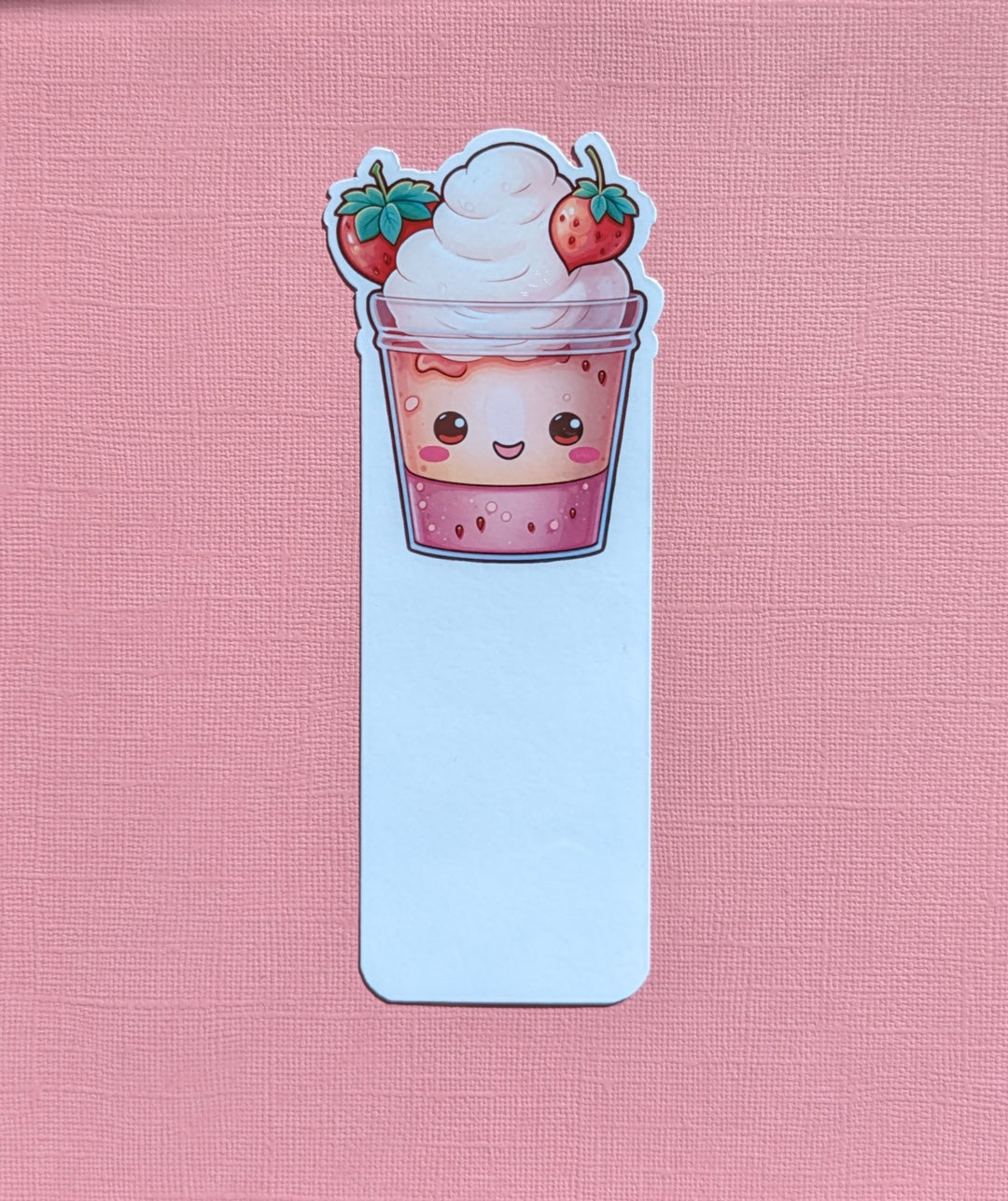 Strawberry Kawaii Cup  Gloss Bookmark