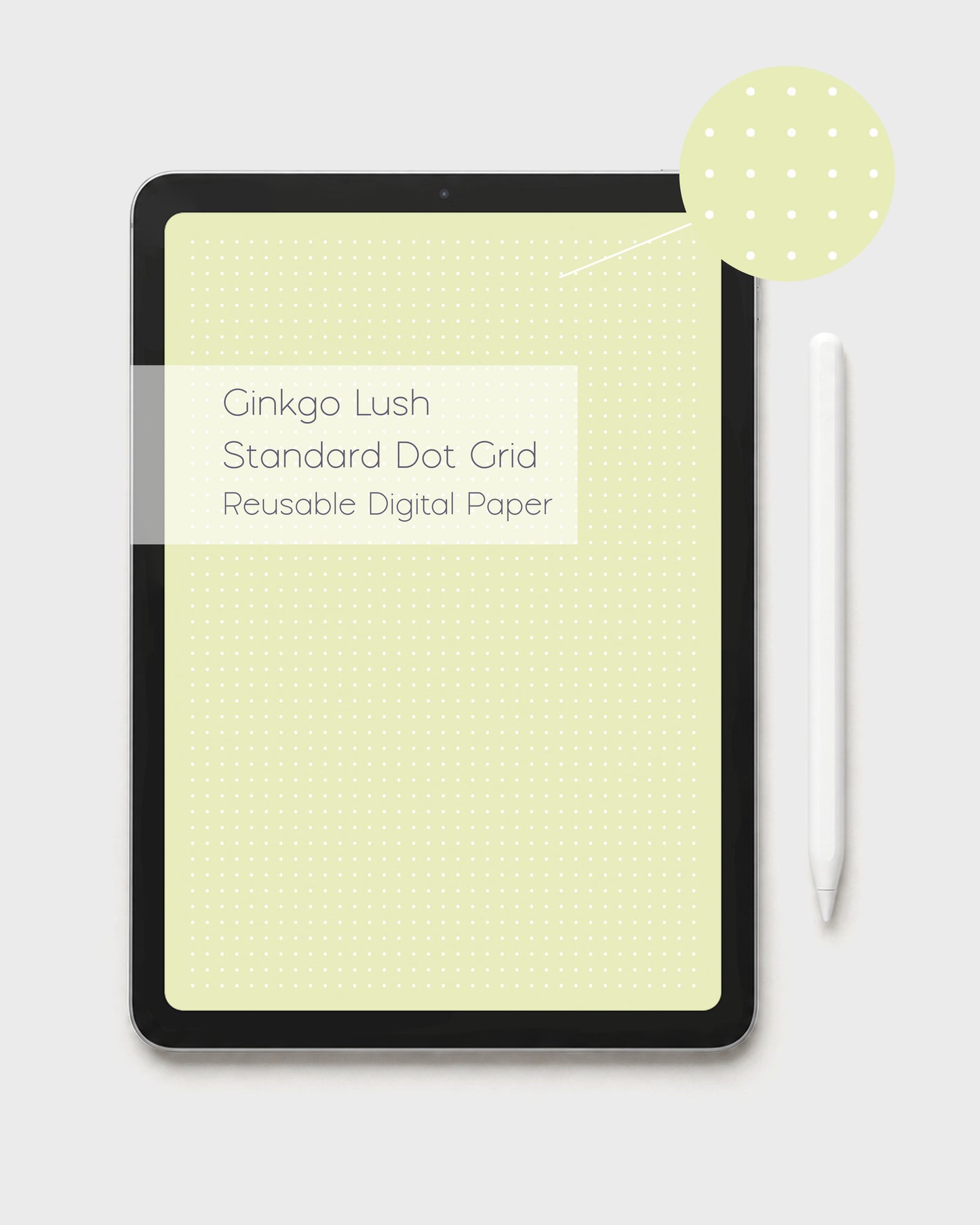 'Icho Blush' Ginkgo Dot Grid Inserts | Aki Ritual Digital Paper