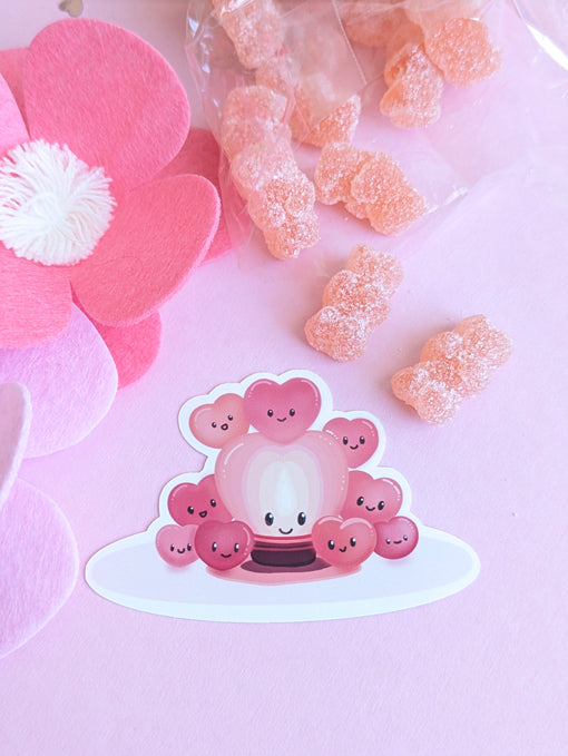 Just Wanna Be Next To You Gloss Vinyl Die-Cut Sticker