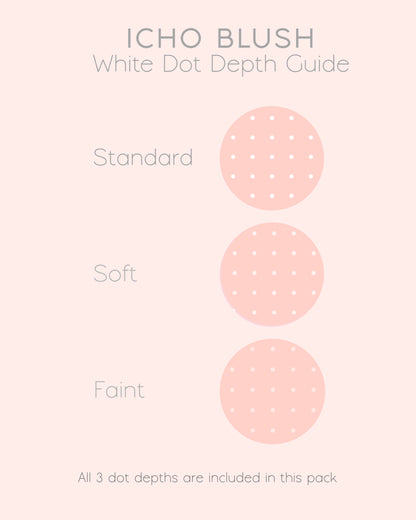 'Icho Blush' Ginkgo Dot Grid Inserts | Aki Ritual Digital Paper