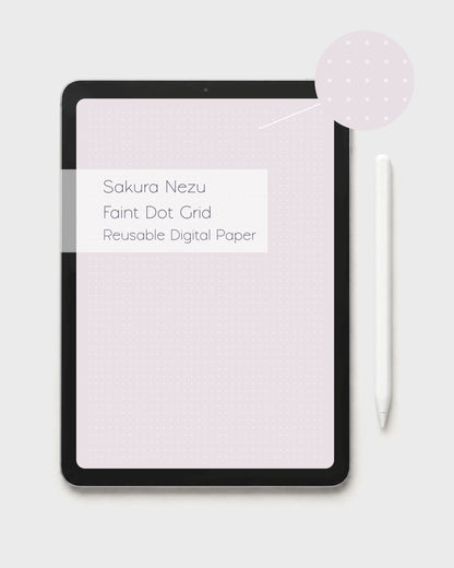 'Icho Blush' Ginkgo Dot Grid Inserts | Aki Ritual Digital Paper