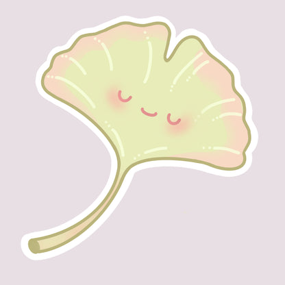 Sora 'Icho Blush' Ginkgo Leaf Digital Sticker | Aki Ritual Kawaii