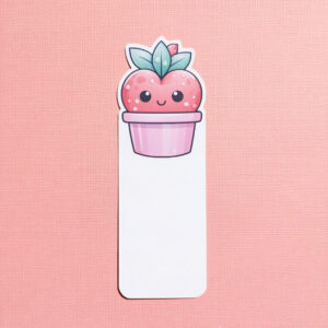 Berry cute Bookmark with a clear laminate finish