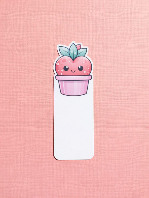 Berry cute Bookmark with a clear laminate finish