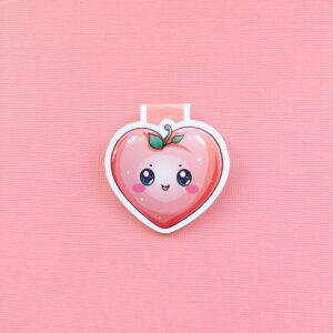 Blush Strawberry Magnetic Bookmark