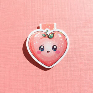 Strawberry Blush Holographic Magnetic Bookmark