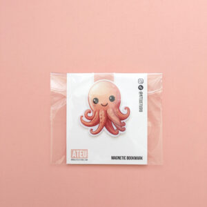 Chica The Giant Pacific Octopus Magnetic Bookmark cellophane