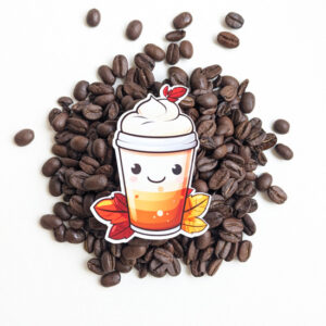 Fall Feels Latte 2" gloss vinyl sticker