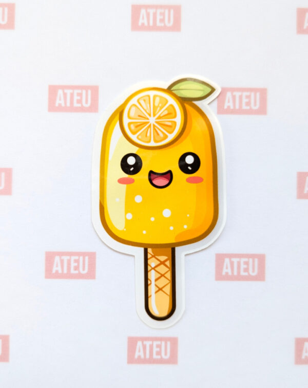 Granita al limone 3" diecut gloss vinyl sticker