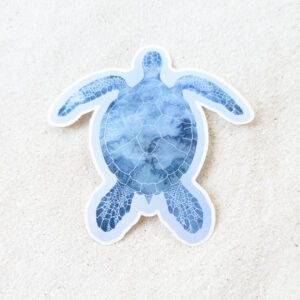 Li The sea turtle 2" diecut gloss vinyl sticker