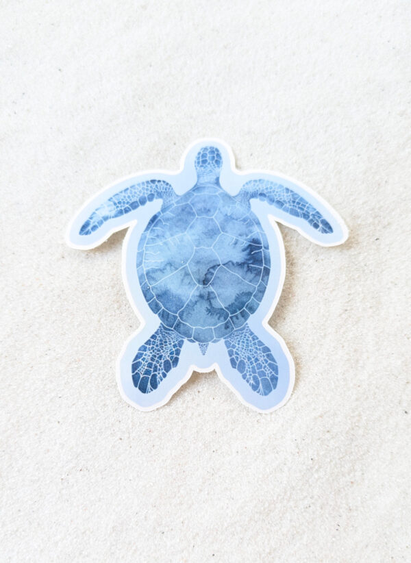 Li The sea turtle 2" diecut gloss vinyl sticker