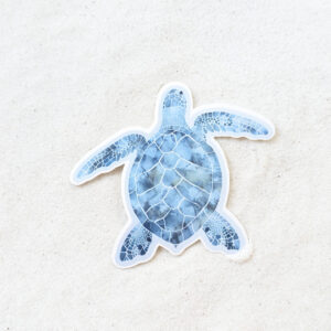 Mal The sea turtle 3" diecut gloss vinyl sticker