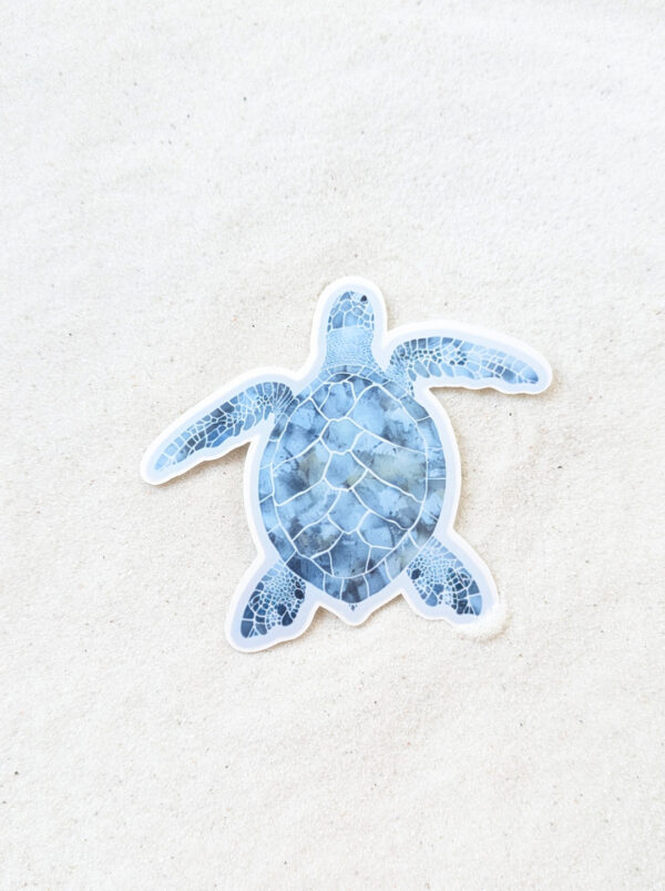 Mal The sea turtle 3" diecut gloss vinyl sticker