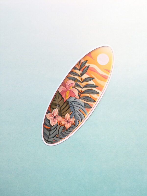 Tropical Surfboard Bookmark