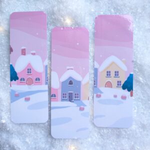 Kawaii Winter Wonderland set of 3 bookmarks